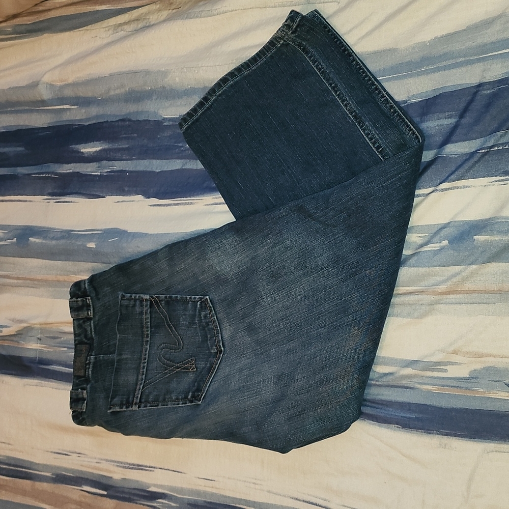 Citizens of Humanity Drawstring Cropped Jeans, Size 30, Vintage